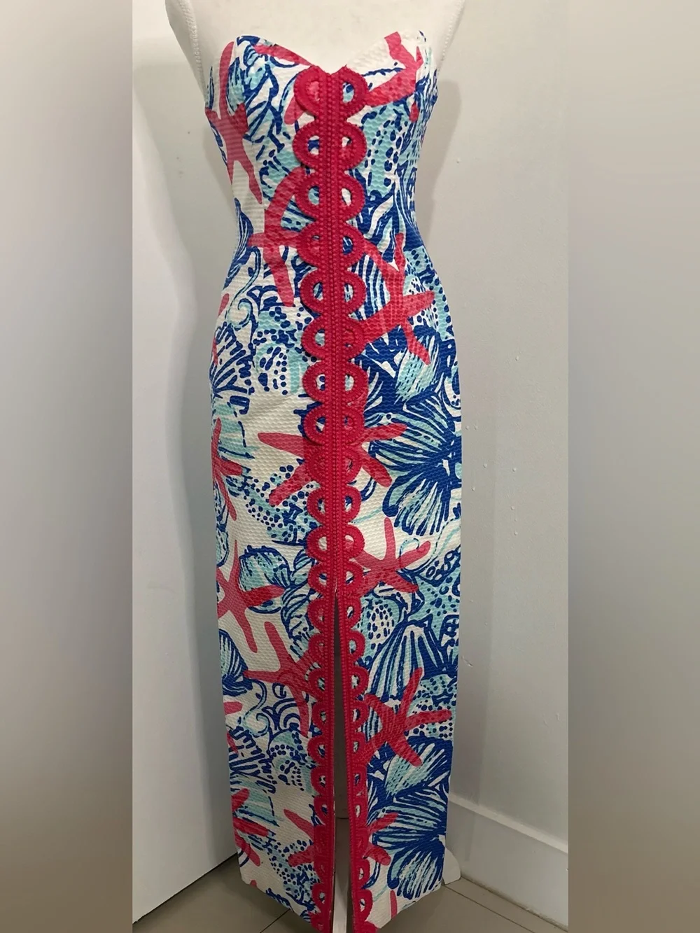 Lilly Pulitzer Angela Maxi Dress SIZE 00 She She Shells, pre-owned - Picture 2 of 15